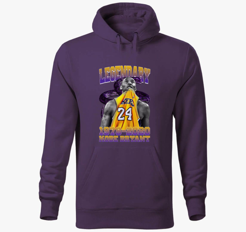 Kobe Bryant a Legendás kapucnis pulóver — Lila