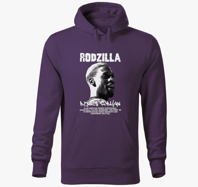 Dennis Rodman Rodzilla kapucnis pulóver — Lila