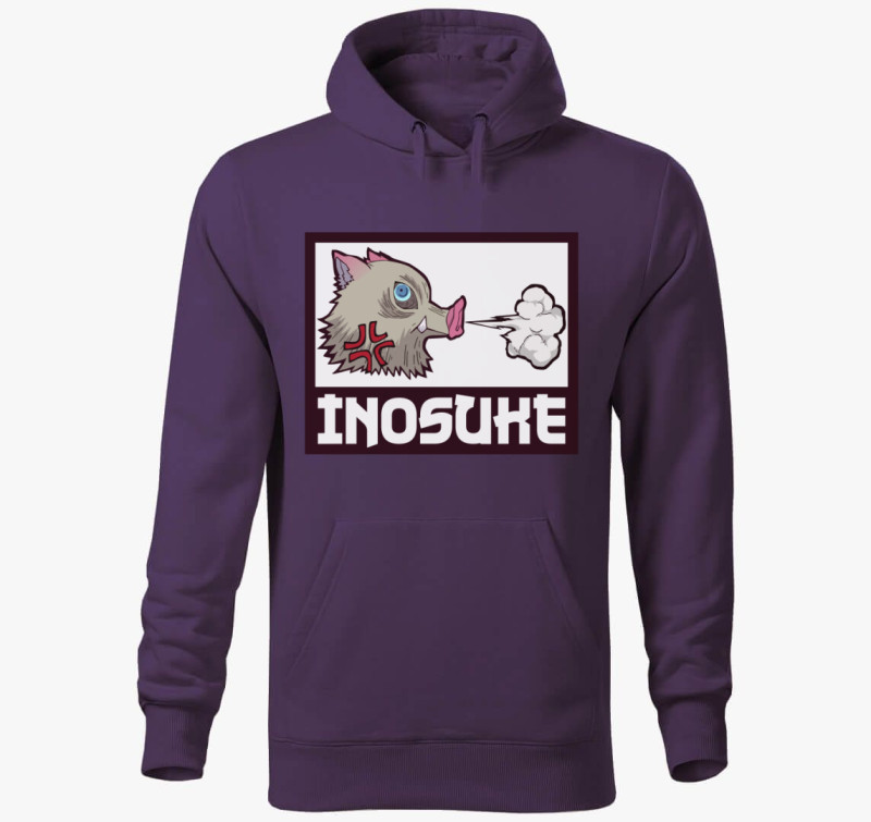 Inosuke kapucnis pulóver — Lila