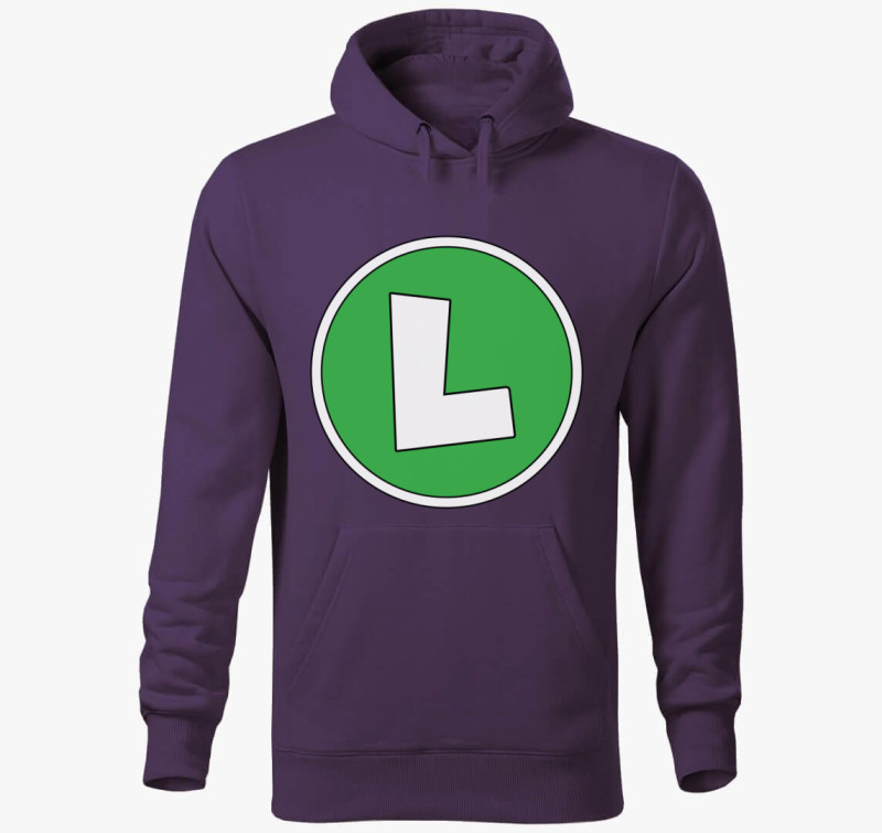 Luigi Monogram kapucnis pulóver — Lila