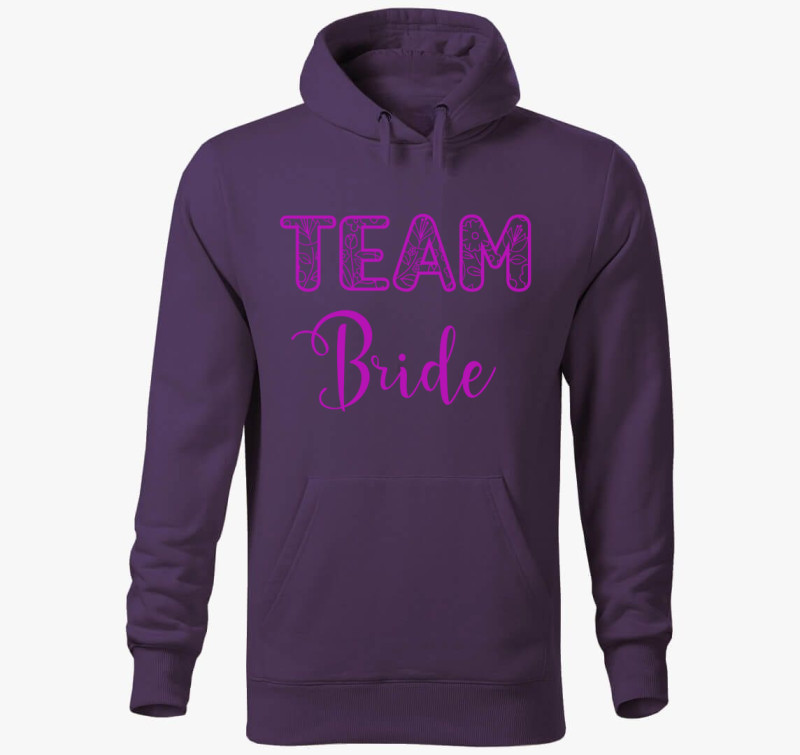Team Bride kapucnis pulóver — Lila