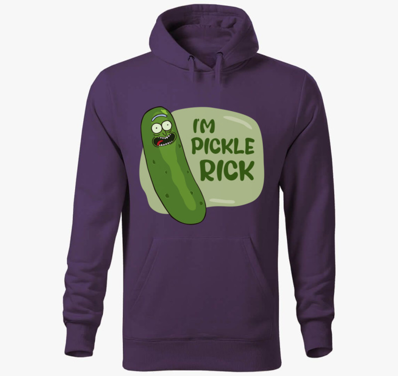 Uborka Rick kapucnis pulóver — Lila