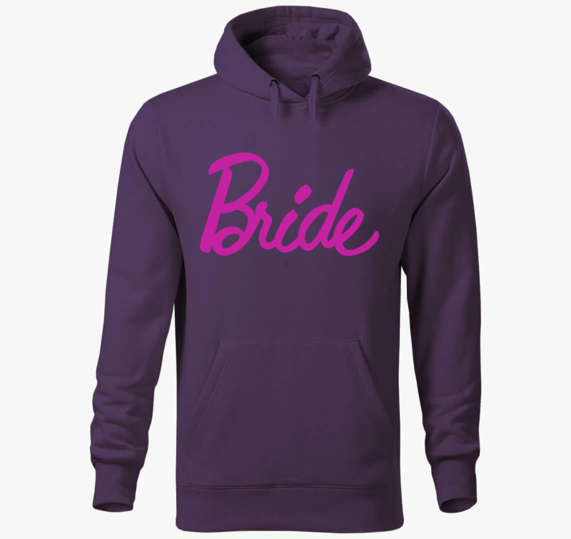 Bride Barbies betűkkel kapucnis pulóver — Lila