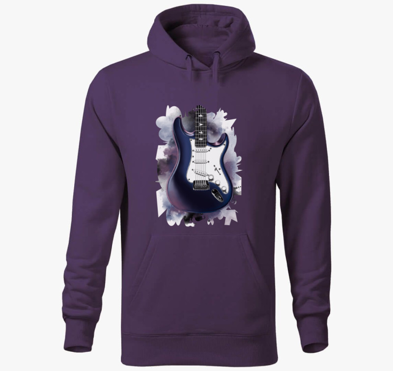 John Mayer Nebula Sky gitár kapucnis pulóver — Lila