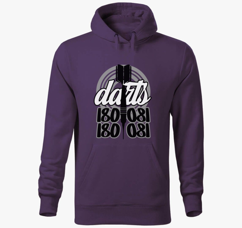 Darts 180as kapucnis pulóver — Lila