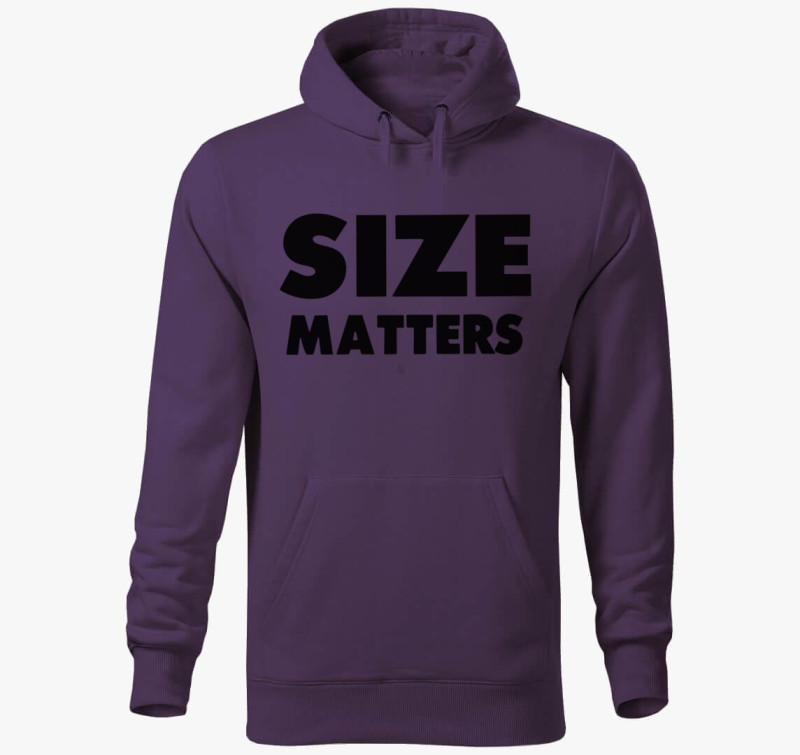 Size Matters kapucnis pulóver — Lila