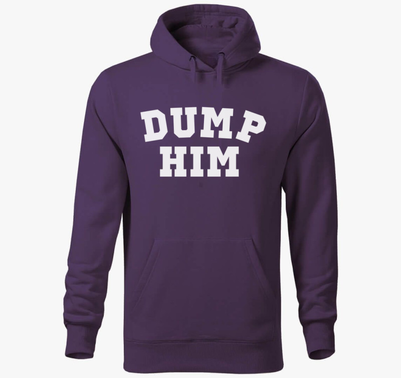 Dump him kapucnis pulóver — Lila