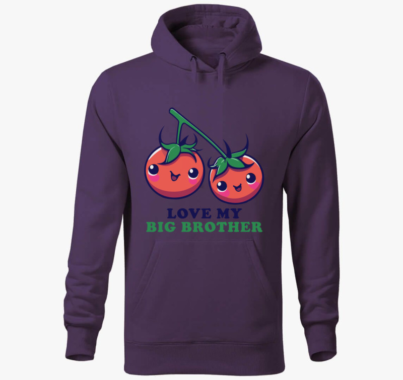 Tomato big brother kapucnis pulóver — Lila