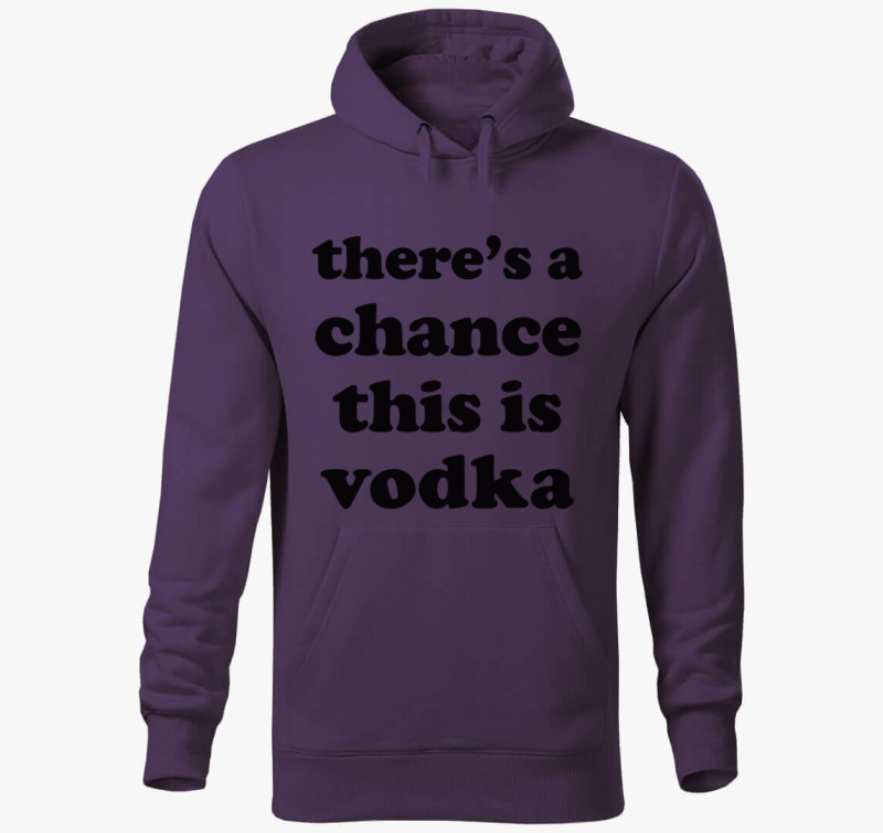 Vodka chance kapucnis pulóver — Lila