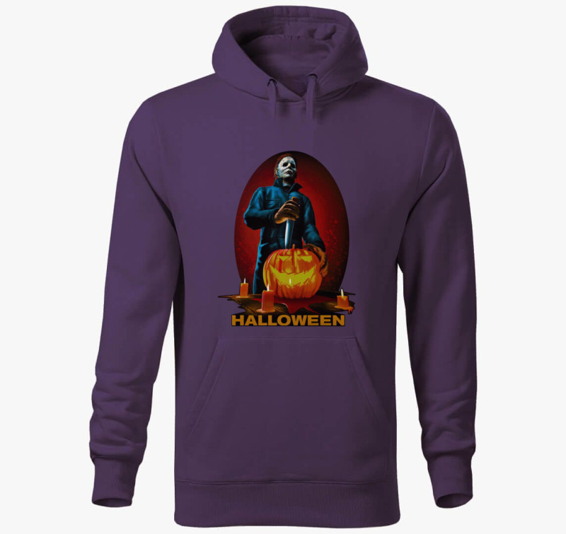 Michael Myers Halloween kapucnis pulóver — Lila