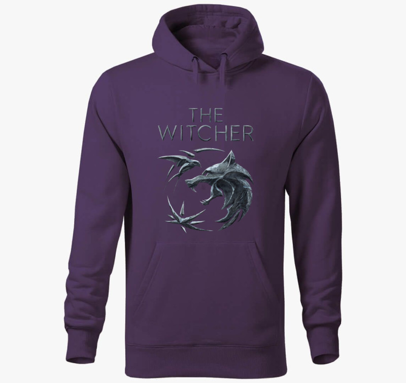 The Witcher kapucnis pulóver — Lila