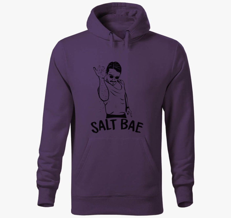 Salt Bae kapucnis pulóver — Lila