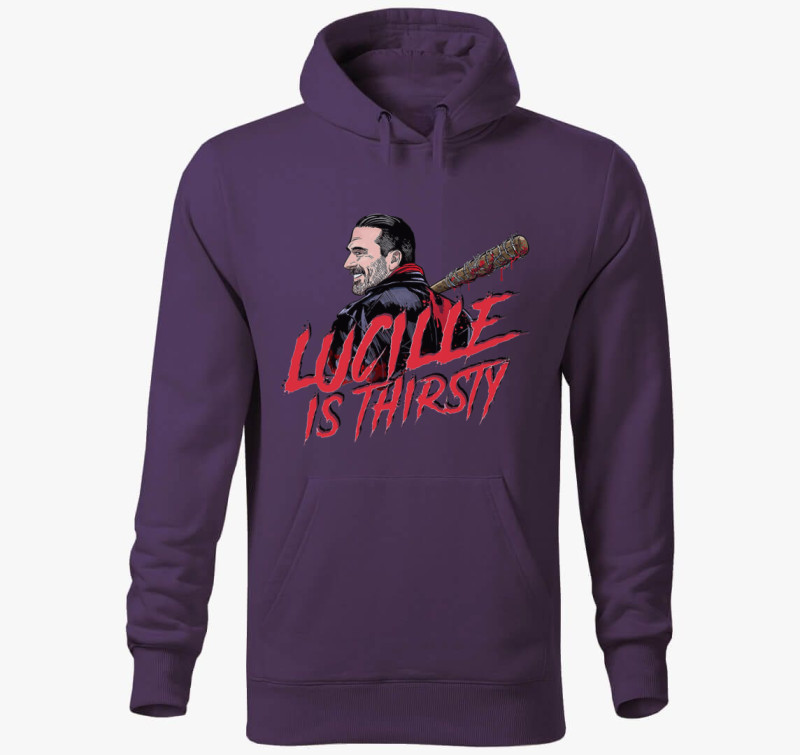 Lucille (Walking dead) kapucnis pulóver — Lila