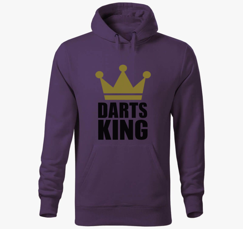 Darts King kapucnis pulóver — Lila