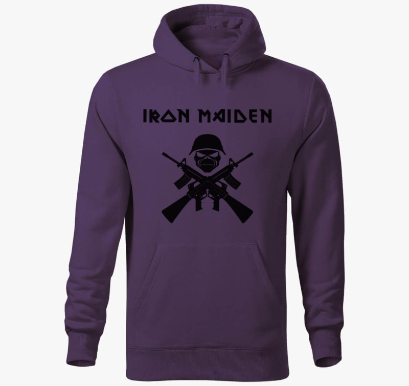 Iron Maiden kapucnis pulóver — Lila