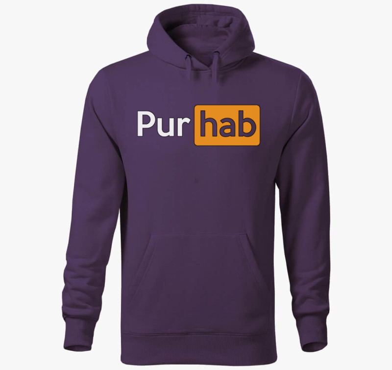 Porn hub... ööö mármint Pur-hab kapucnis pulóver — Lila