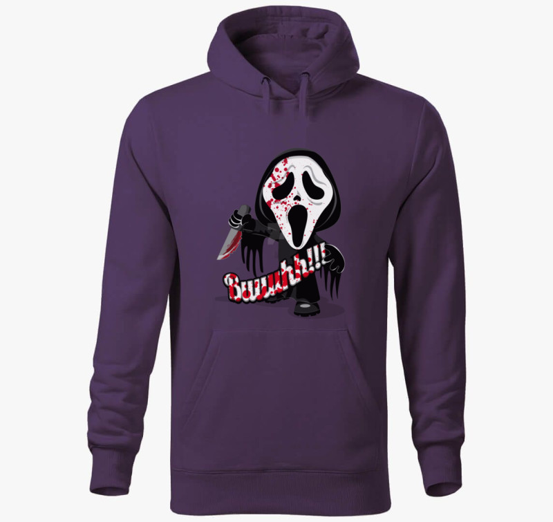Sikoly - Scream halloween kapucnis pulóver — Lila