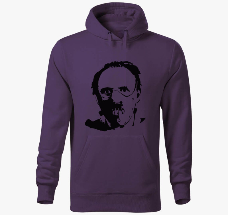 Új Hannibal Lecter kapucnis pulóver — Lila