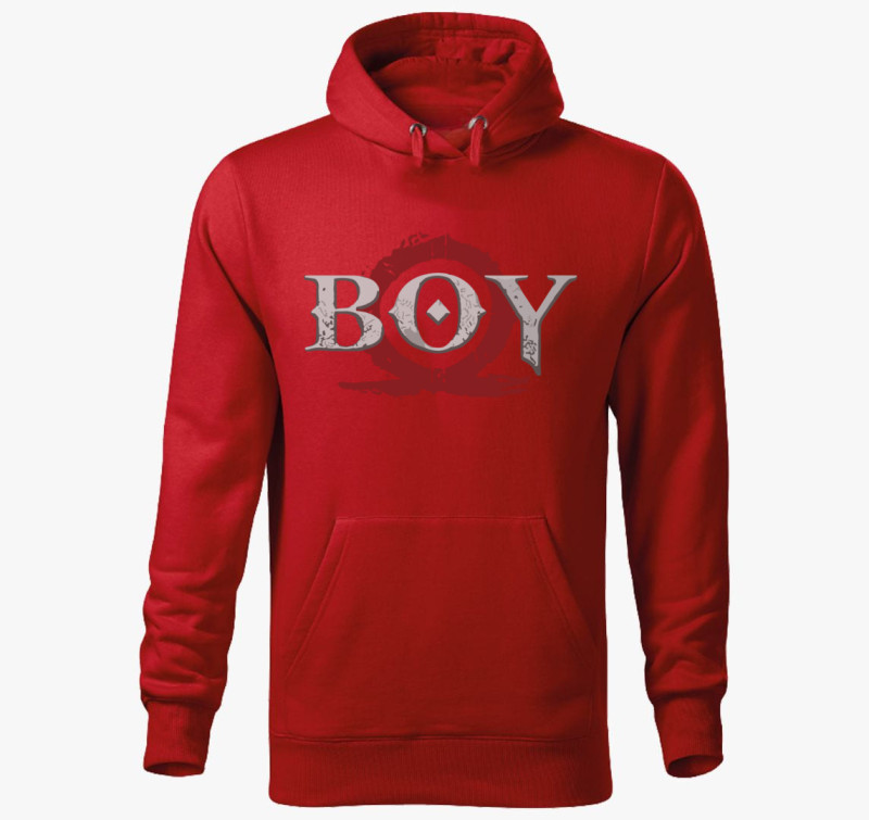 God of War Boy kapucnis pulóver — Piros