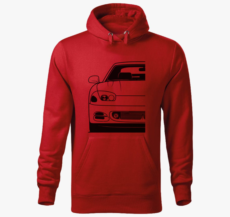Mitsubishi 3000 GT kapucnis pulóver — Piros