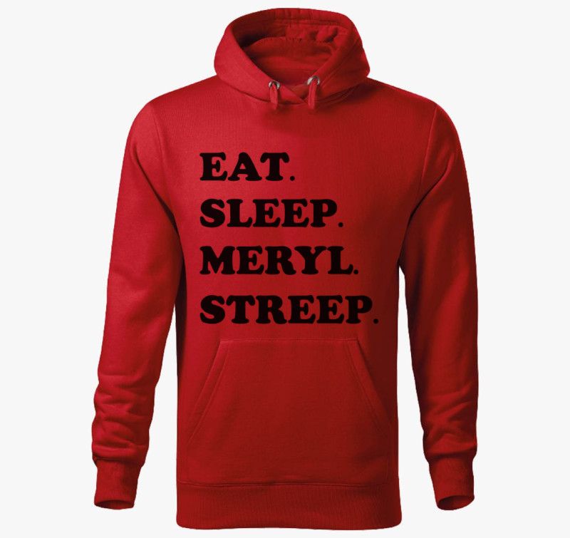 Meryl Streep kapucnis pulóver — Piros