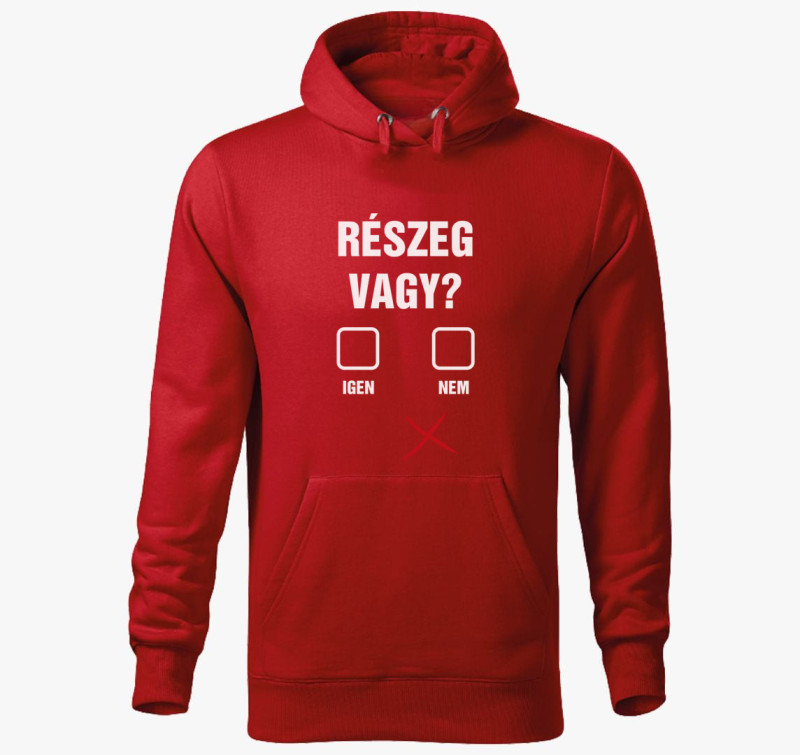 Részeg vagy kapucnis pulóver — Piros