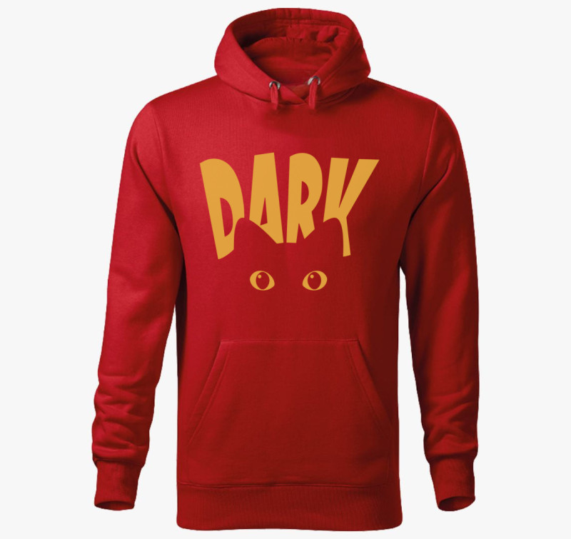 Dark macskás kapucnis pulóver — Piros
