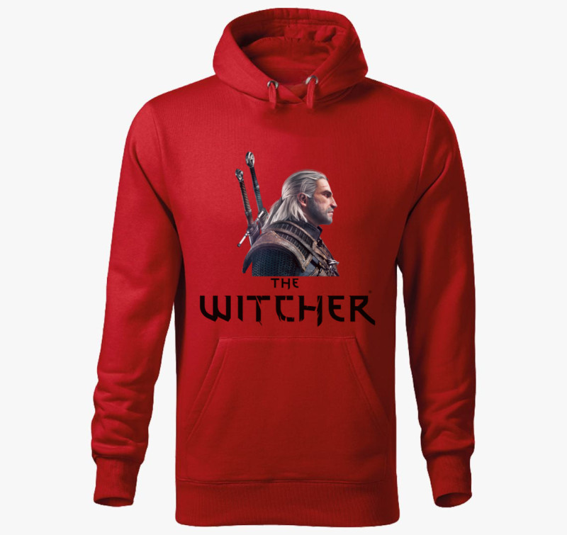 The Witcher gamer kapucnis pulóver — Piros