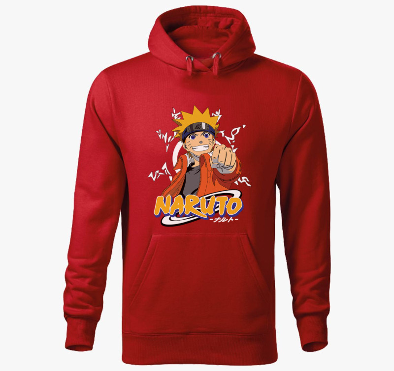 Naruto Art 2.0 kapucnis pulóver — Piros