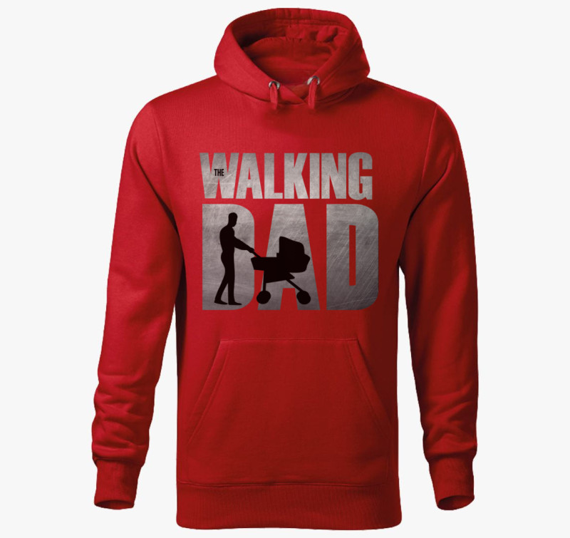 The Walking Dad kapucnis pulóver — Piros
