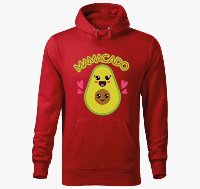 Mamacado kapucnis pulóver — Piros