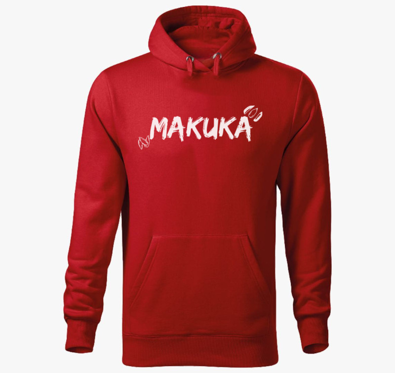 Makuka borsodi kapucnis pulóver — Piros