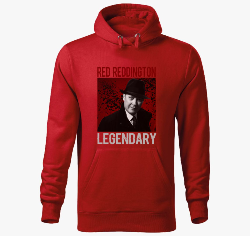 Red Reddington Legenda kapucnis pulóver — Piros
