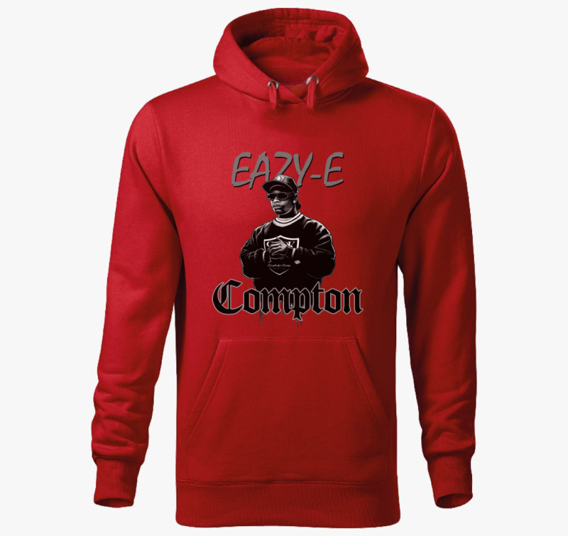 Eazy E Compton kapucnis pulóver — Piros