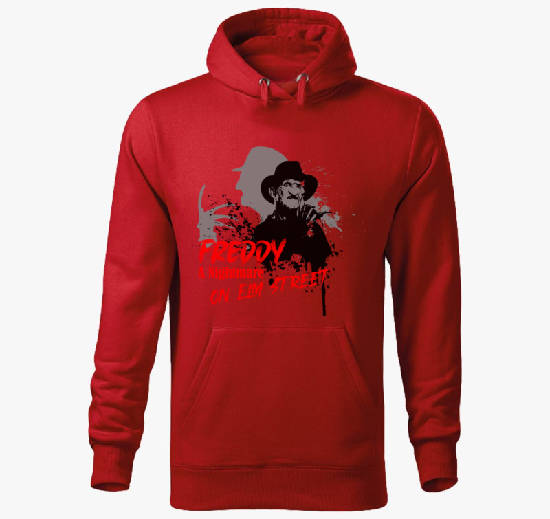 Freddy arc kapucnis pulóver — Piros