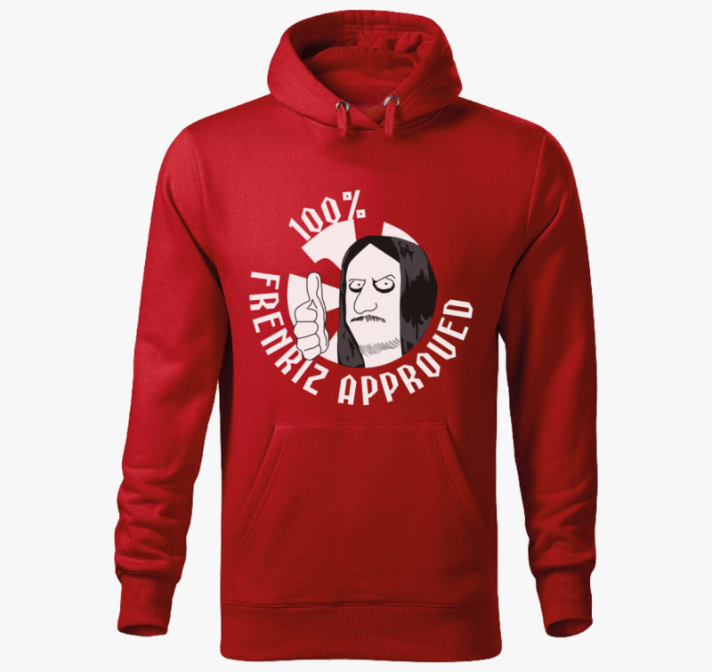 Fenriz 100% approved kapucnis pulóver — Piros