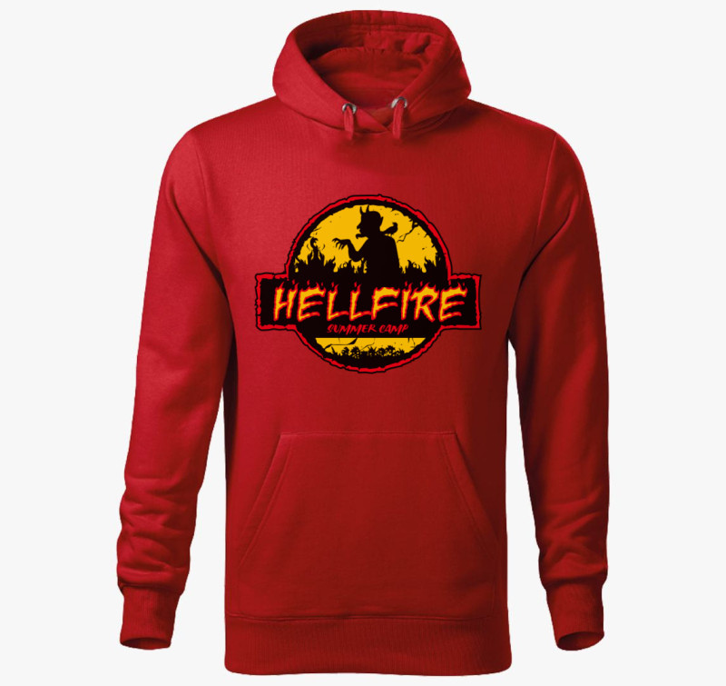 Hellfire summer camp kapucnis pulóver — Piros