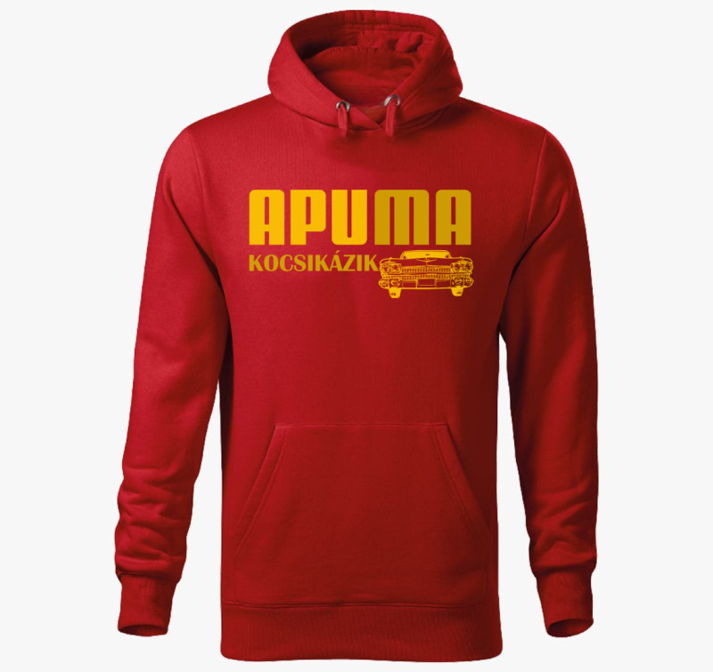 Apu ma kocsikázik kapucnis pulóver — Piros