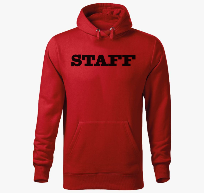Staff kapucnis pulóver — Piros