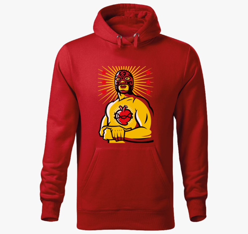 Lucha Libre kapucnis pulóver — Piros