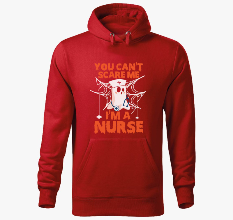 Nurse halloween kapucnis pulóver — Piros