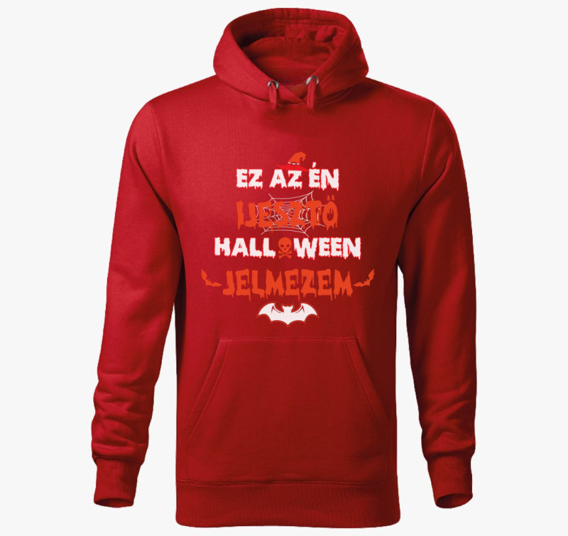 Ez az én ijesztő halloween jelmezem kapucnis pulóver — Piros