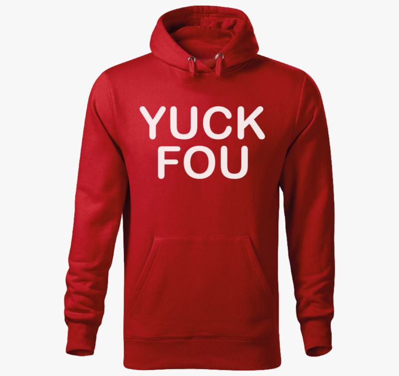 Yuck kapucnis pulóver — Piros