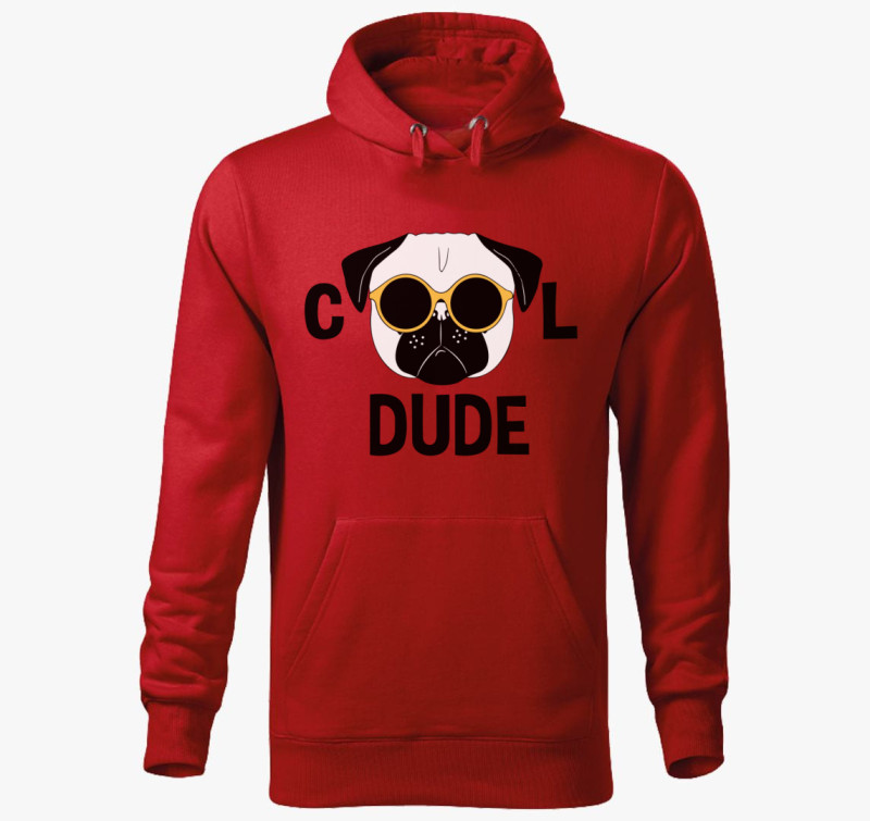 Cool dude kapucnis pulóver — Piros