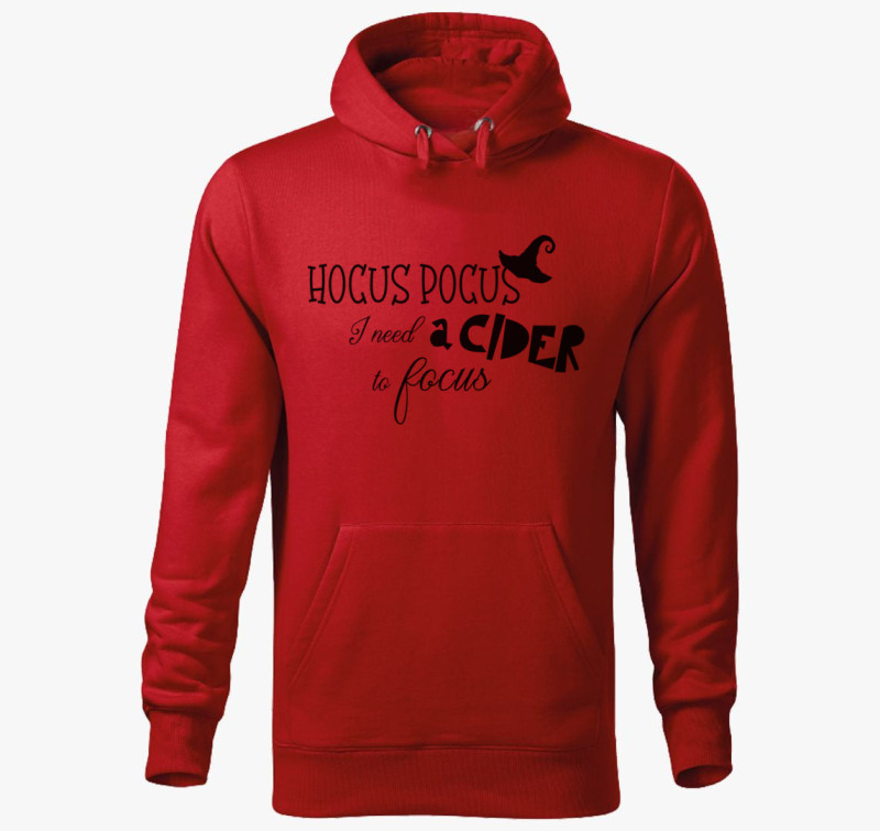 Hocus Pocus cider kapucnis pulóver — Piros