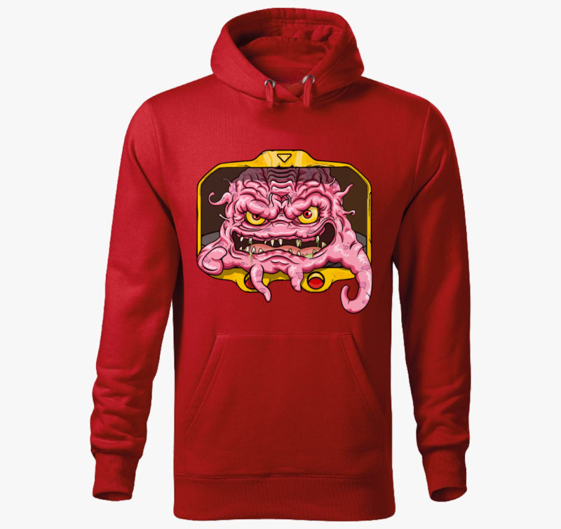 Krang kapucnis pulóver — Piros