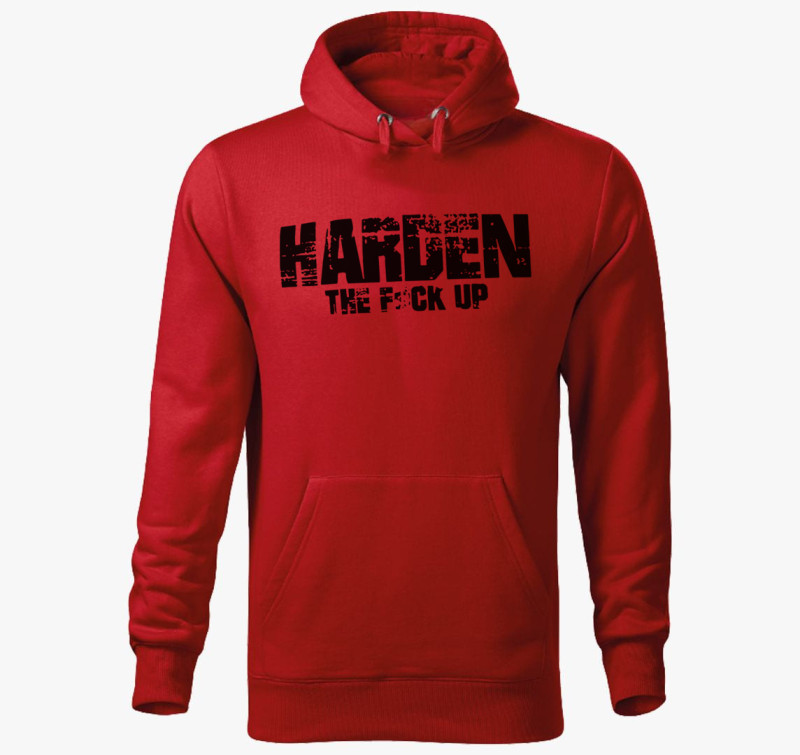 Harden kapucnis pulóver — Piros