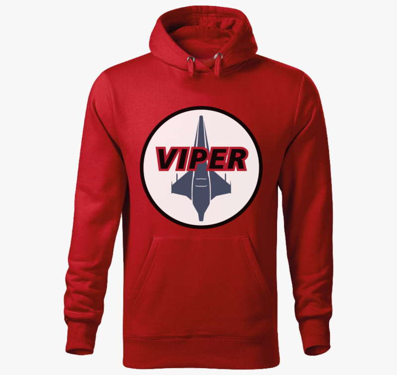 Bsg viper kapucnis pulóver — Piros