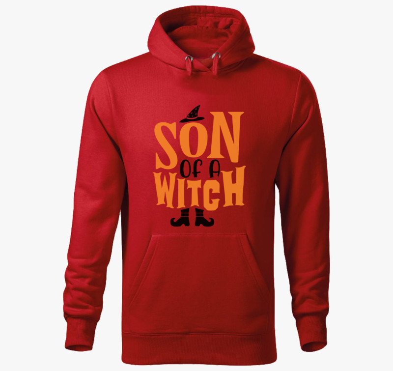 Son of a witch kapucnis pulóver — Piros