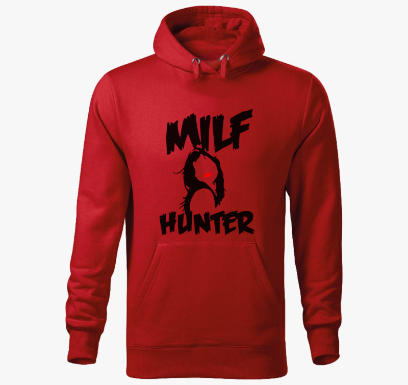 MILF Hunter kapucnis pulóver — Piros